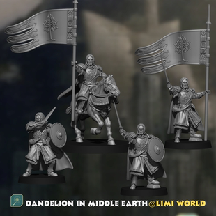 刚铎队长博罗米尔28mm第三方魔戒指环王战棋子模型桌游魔戒跑团