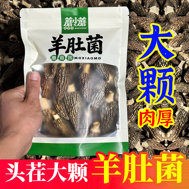 【大个肉厚】羊肚菌干货大号四川特产羊肚菇特大号煲汤食材滋补