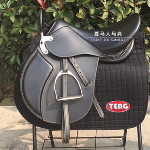 综合鞍障碍鞍教练鞍初学者骑手鞍英式马鞍带全套配件