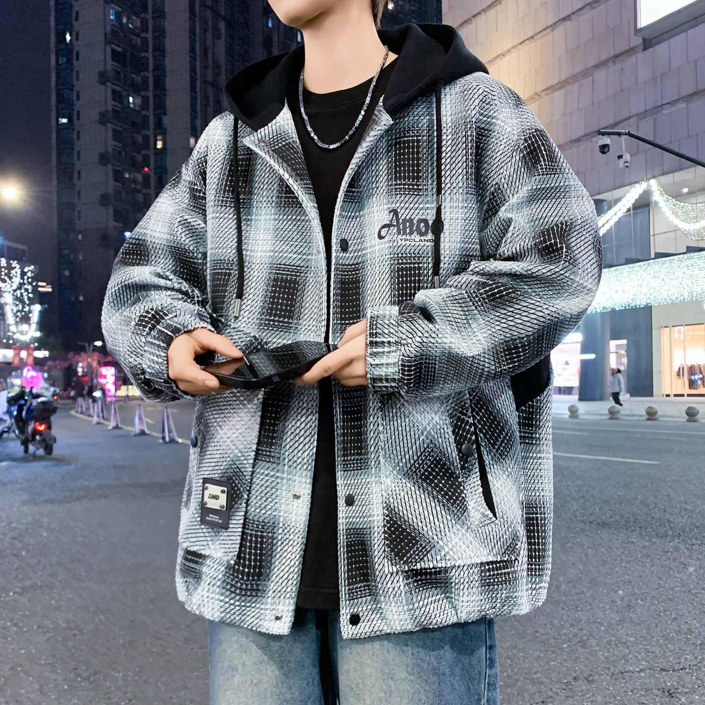 2026新款春秋季外套男士初中高中学生潮流帅气休闲夹克青少年春装