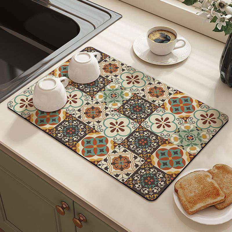 硅藻泥厨房沥水垫餐具碗盘餐垫控水垫吧台垫桌面茶杯垫台面吸水垫,居家布艺,餐垫,淘宝优惠券,粉丝福利购,淘宝优惠卷