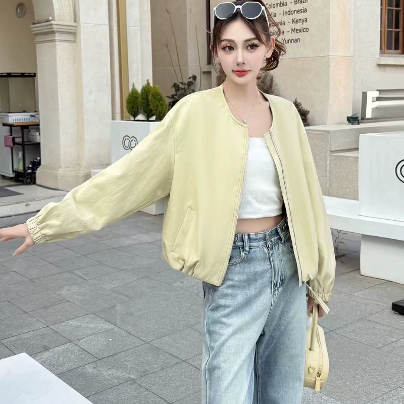 PU皮服夹克外套女春2025新款时尚短款女士减龄百搭棒球服上衣潮