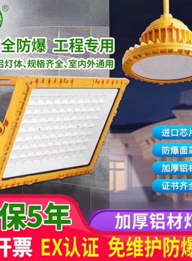 亚明隧道灯LED防爆灯工地施工100W低压36V24防爆投光灯仓库厂房