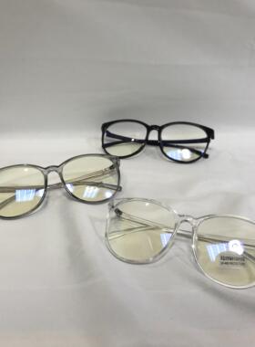 ND 眼镜女近视韩版潮圆脸网红素颜眼镜框防蓝光复古显瘦眼镜男