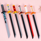 微小颗粒太刀积木忍者刀剑武器拼装 益智儿童玩具立体拼图男孩礼物