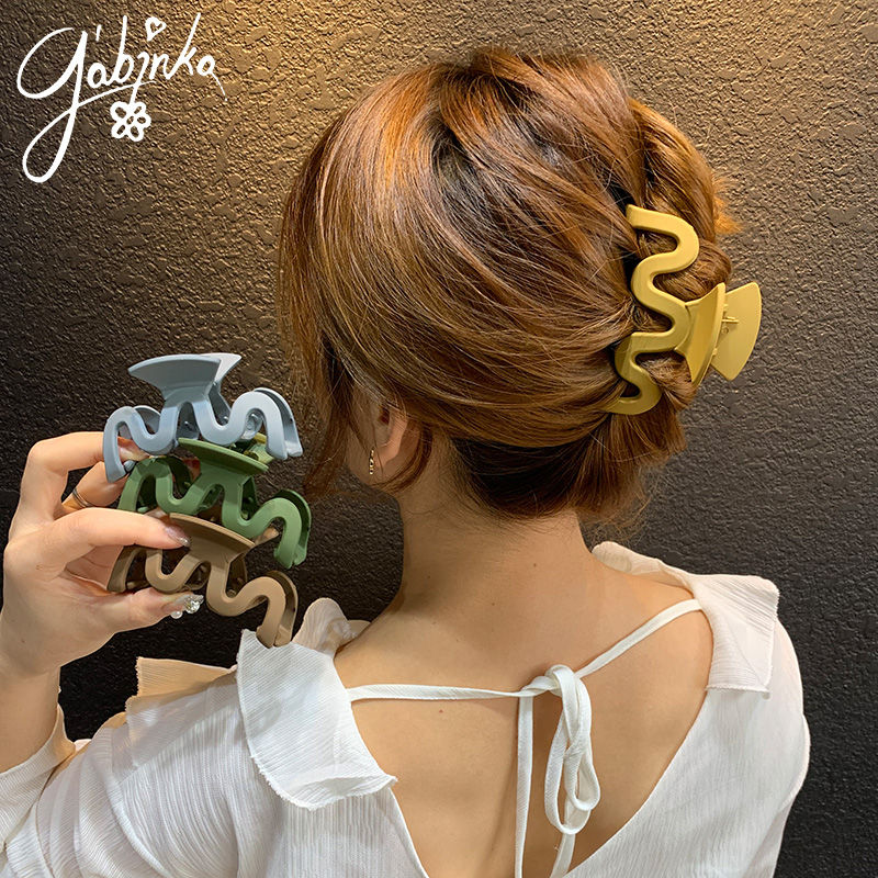 东大门优雅莫兰迪磨砂防水抓夹