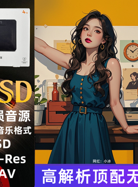 DSD无损音乐移动硬盘固态机械HiFi发烧高音质母带音源代拷贝歌曲