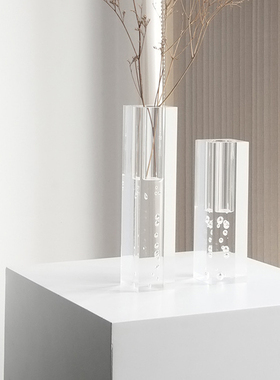 ins亚克力透明几何方形工艺品