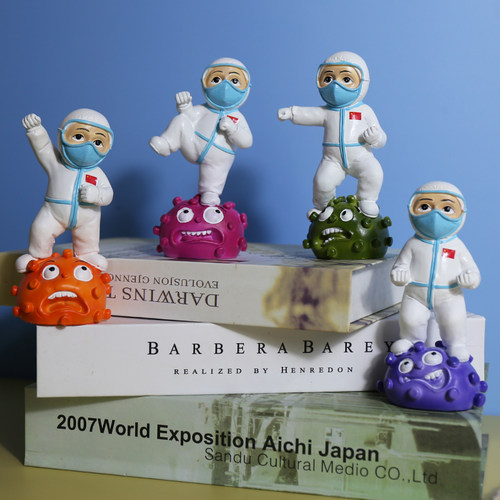 抗疫纪念品白衣天使礼物医护摆件