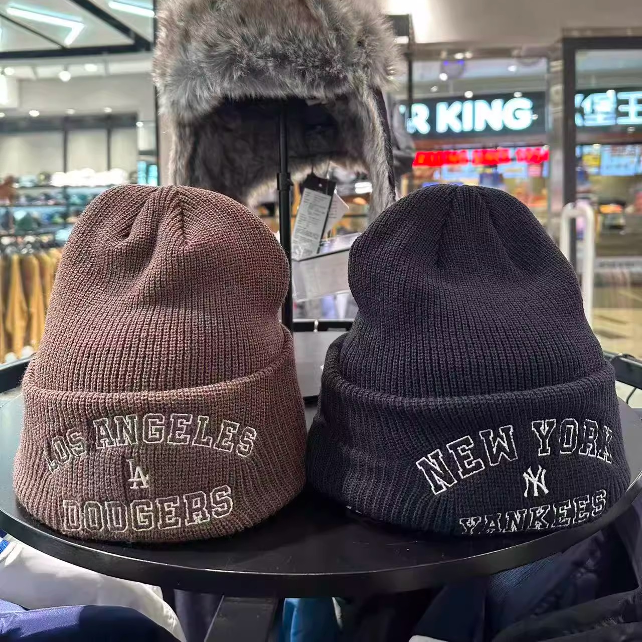 New Era纽亦华2025秋新MLB针织保暖毛线帽男女 14726404 14726405
