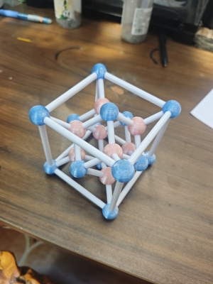 氟化钙晶胞化学晶胞模型教具学具CaF2