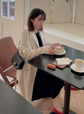 知更鸟自制 小个子中长款收腰气质优雅法式风衣高级感大衣春外套