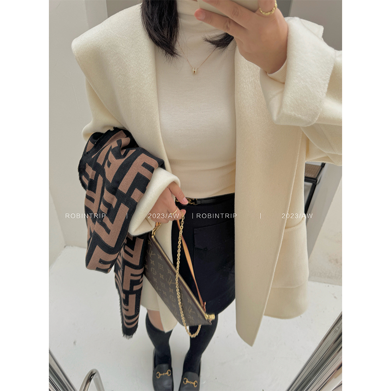 气质女神小个子斗篷大衣