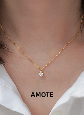 小爱心吊坠S925纯银项链