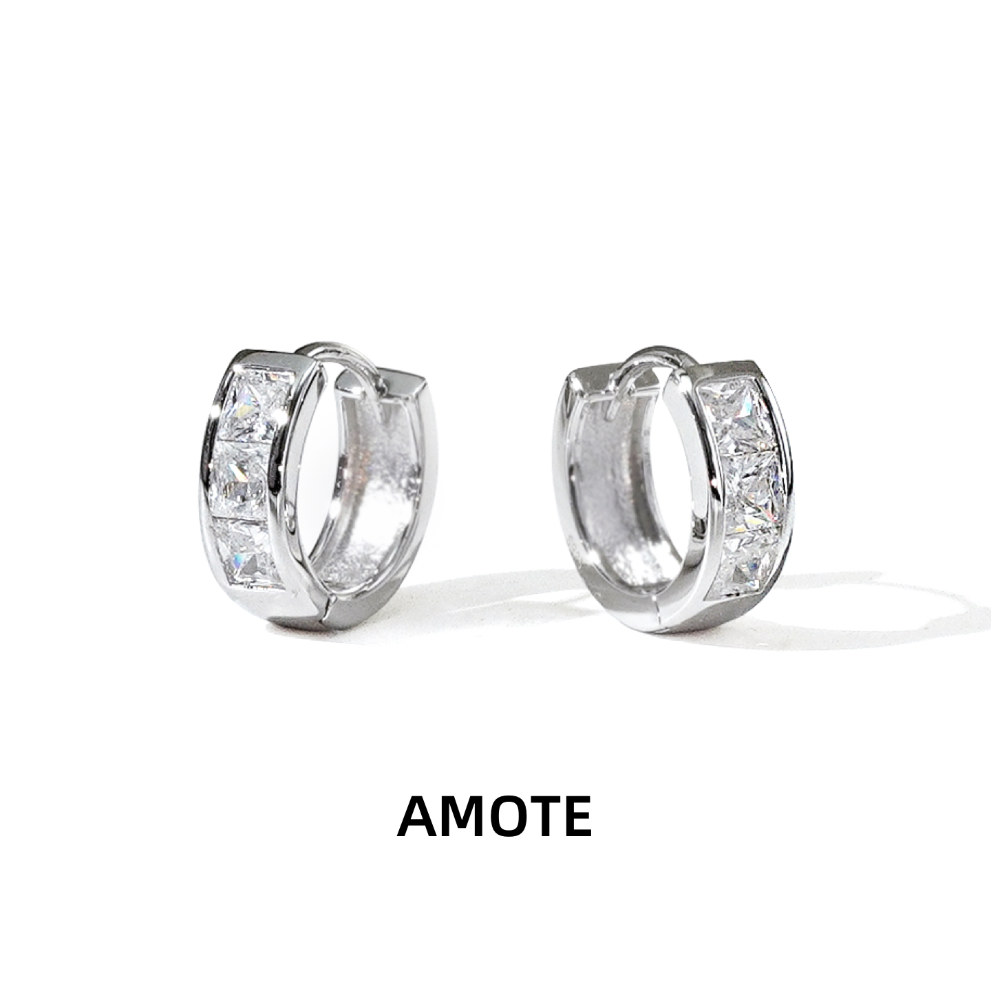 AMOTE《空屿雾扣》S925纯银耳圈