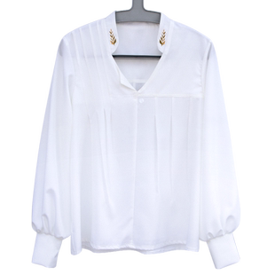 秀琴家 祁煜cos服 恋与深空 白色 衬衣 衬衫 绣花衣领 艺术家常服