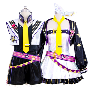 秀琴家 喵斯快跑 镜音双子cos服 镜音铃 镜音连 联动 游戏服装