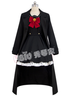 秀琴家 碧蓝档案 笑面教授cos服装制服套装 蔚蓝 七囚人的策划者