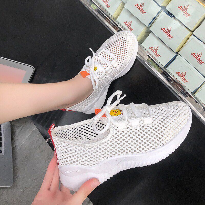 summer Korean Edition Net surface A pedal Lazy man White shoes soft sole ventilation Sweat Thin section run motion Diddyin the Women's Shoes, Low shoes  category - from Buy2taobao.com to provide professional Taobao agent buy service