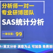 数据分析 统计建模 时间序列分析 SAS代做 回归相关 机器学习