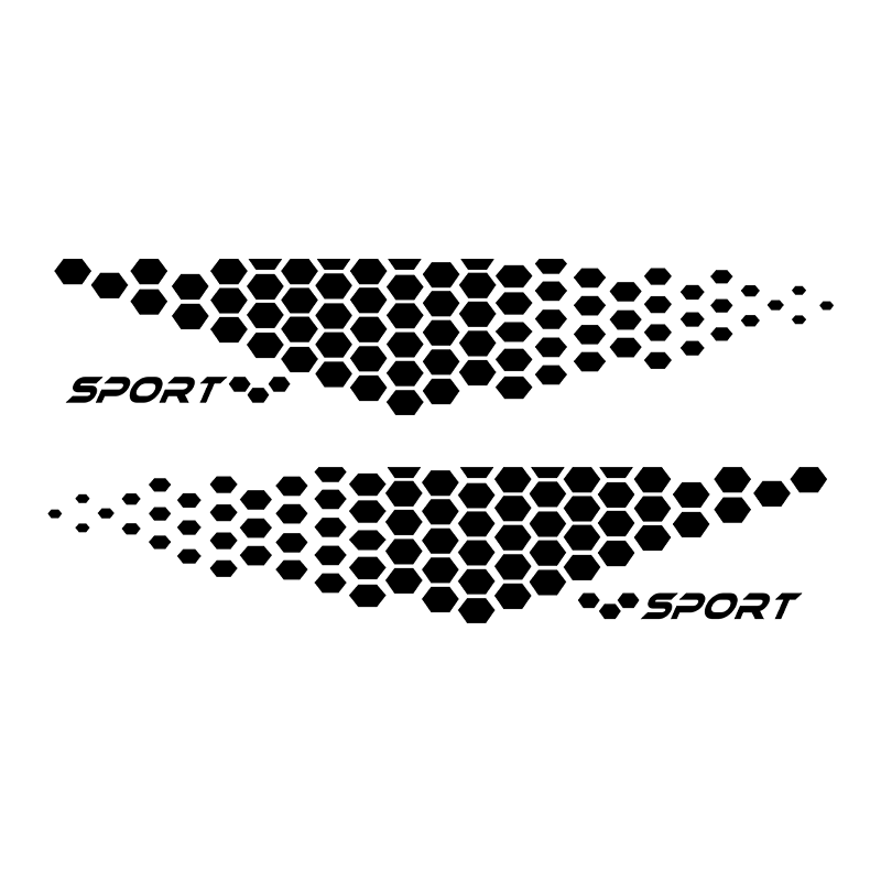 灿盛PVC材质格子车身贴纸