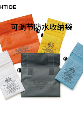 日本HIGHTIDE penco防水收纳袋折叠文具笔袋皮质CARRY-TITE魔术贴