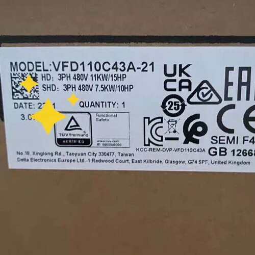 议价台达变频器 VFD110C43A-21