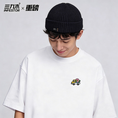 嘻哈卡通短袖T恤纯棉大码