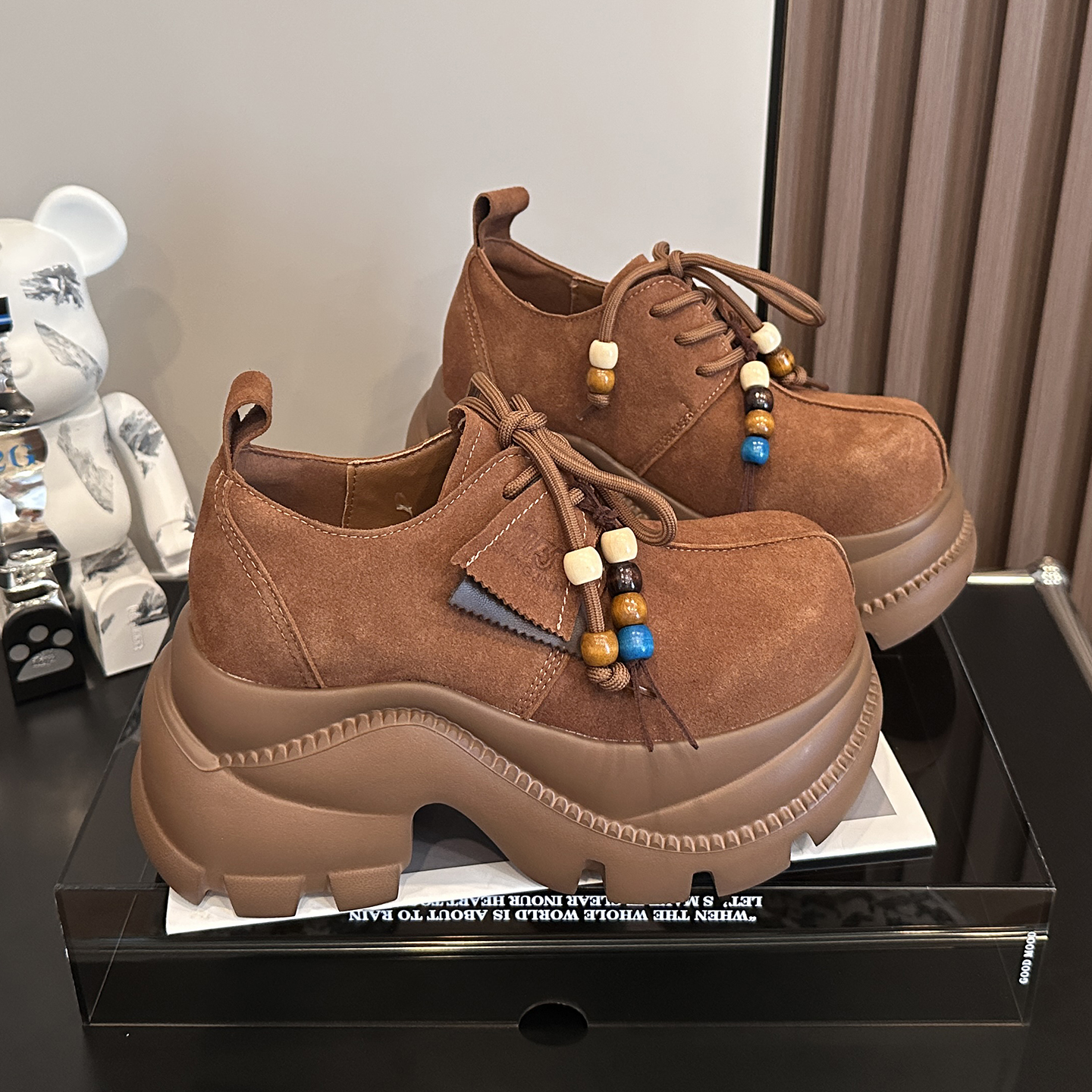 小个子10cm内增高乐福鞋女厚底秋