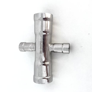 304薄壁不锈钢环压式管件异径四通燃气管配件普通水管接头空气能