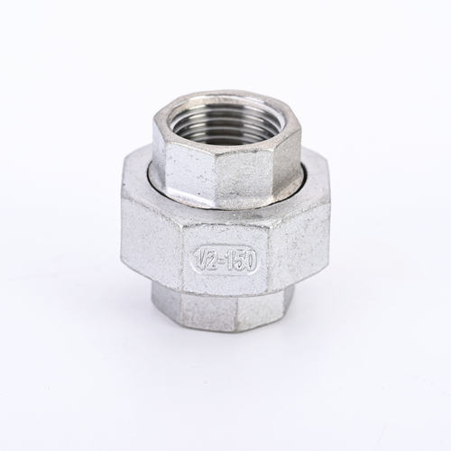 304不锈钢内丝活接头丝扣铸造双内丝油任管接头内螺纹球面活结4分