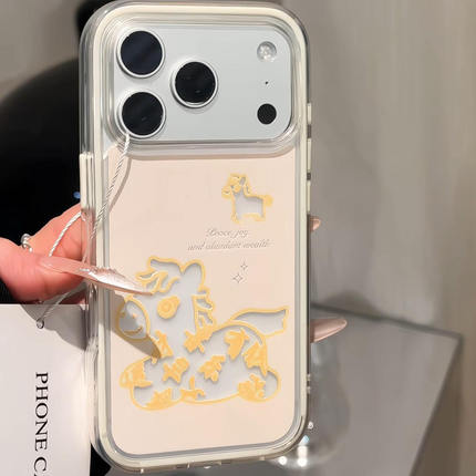 新年小马适用IPhone17pro国风手机壳苹果17/16新款15/14plus情侣小米17/15pro二合一红米K90防摔findX9保护套