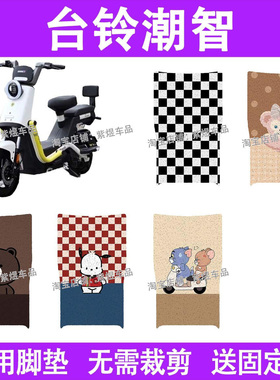 台铃超能6潮智电动车脚垫TDT6207Z防水丝圈电瓶车摩脚踏板垫配件