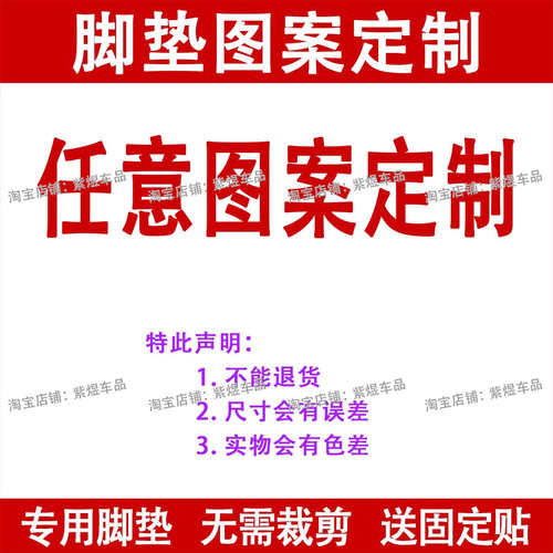 【图案定制】电动车(丝圈/皮革)脚垫适用雅迪爱玛台铃九号踏板垫