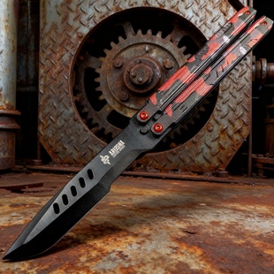 铝合金CNC数控蝴蝶未开刃花式 蝴蝶训练甩练刀折叠csgo周边