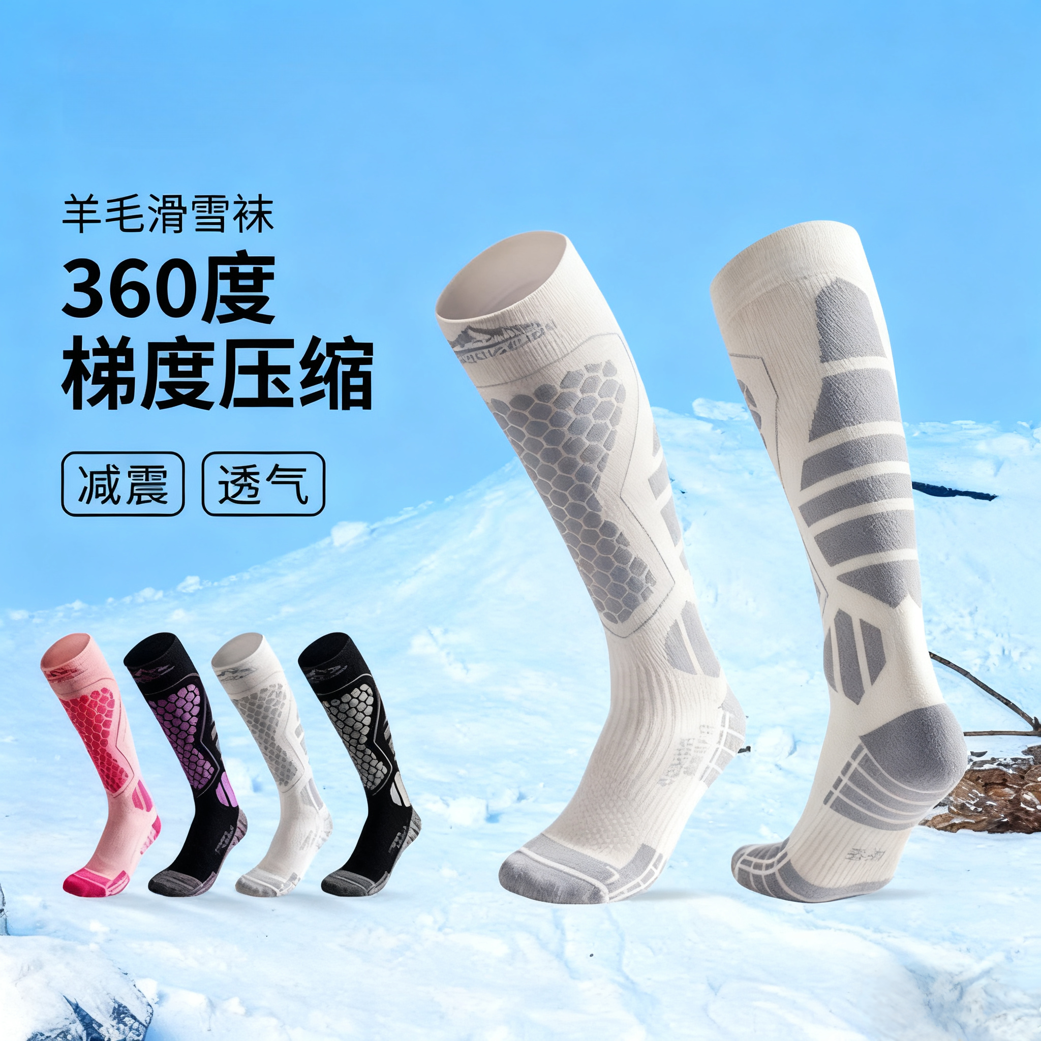 美利奴羊毛滑雪袜子长筒女专用压力速干保暖加厚男款雪山装备专业,户外/登山/野营/旅行用品,滑雪袜,淘宝优惠券,粉丝福利购,淘宝优惠卷