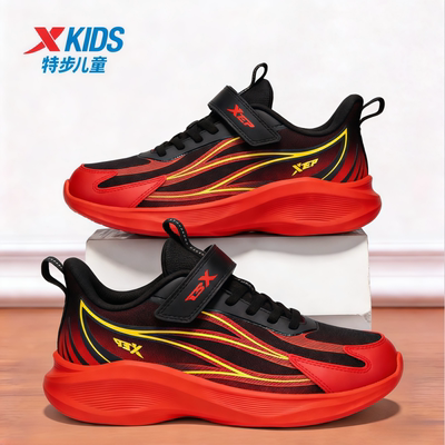 特步正品网面透气轻便儿童运动鞋