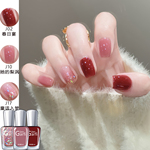 秋冬指甲油裸色系免烤可撕拉无毒无味孕妇可用显白2025年新款美甲