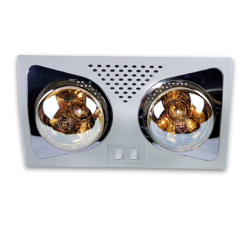 壁挂式二灯三灯浴霸两灯挂墙挂壁式卫生间浴室取暖器防水防爆灯暖