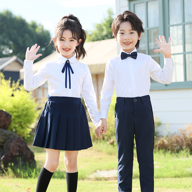 演讲比赛服装女童正式场合小学生表演演出服套装男女童中大童班服