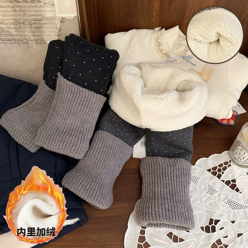 女童裤子冬装2025新款宝宝加绒加厚休闲裤冬季儿童公主保暖打底裤