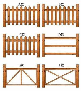 户外实木栅栏护栏装 饰花园围栏室外庭院栏栅防腐木小篱笆花坛隔断