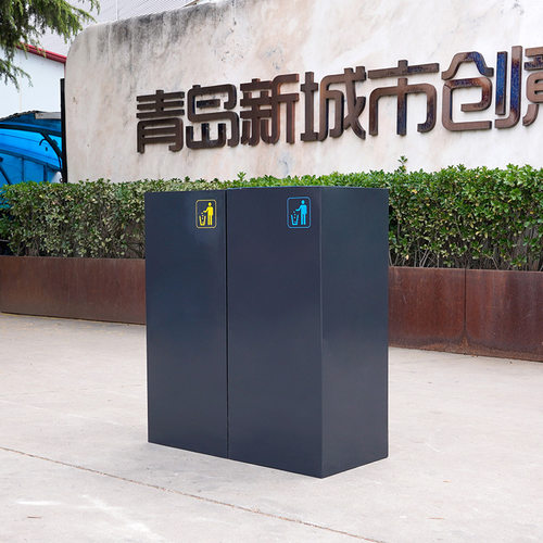 户外垃圾桶不锈钢分类果皮箱学校车站机场商场公园室内垃圾筒定制