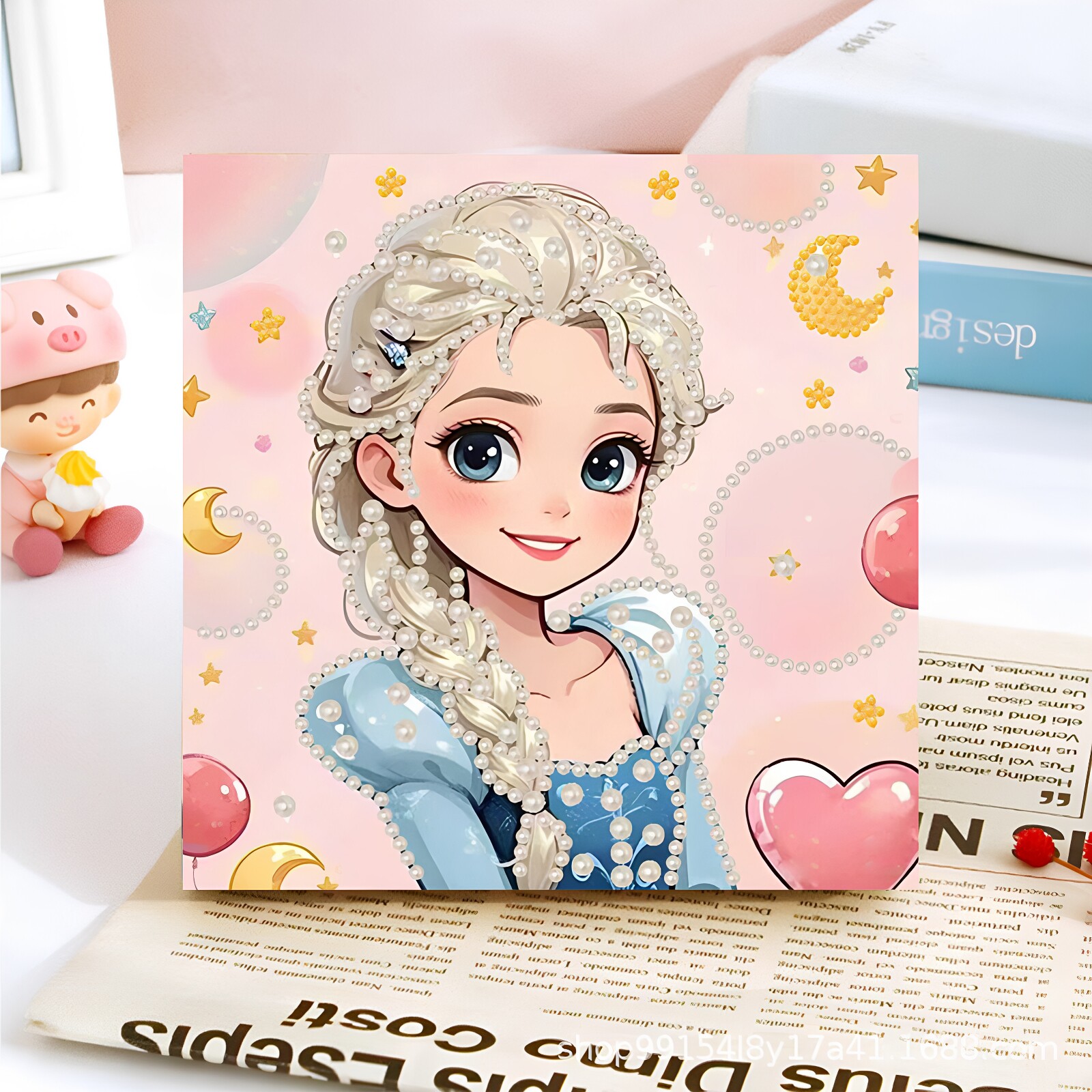 冰雪奇缘艾爱莎公主珍珠钻石贴画2026年新款钻石十字绣diy礼物女