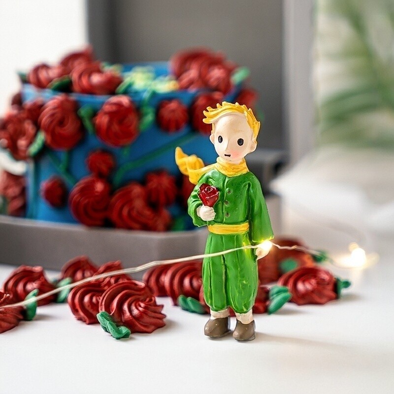 小王子生日蛋糕装饰摆件