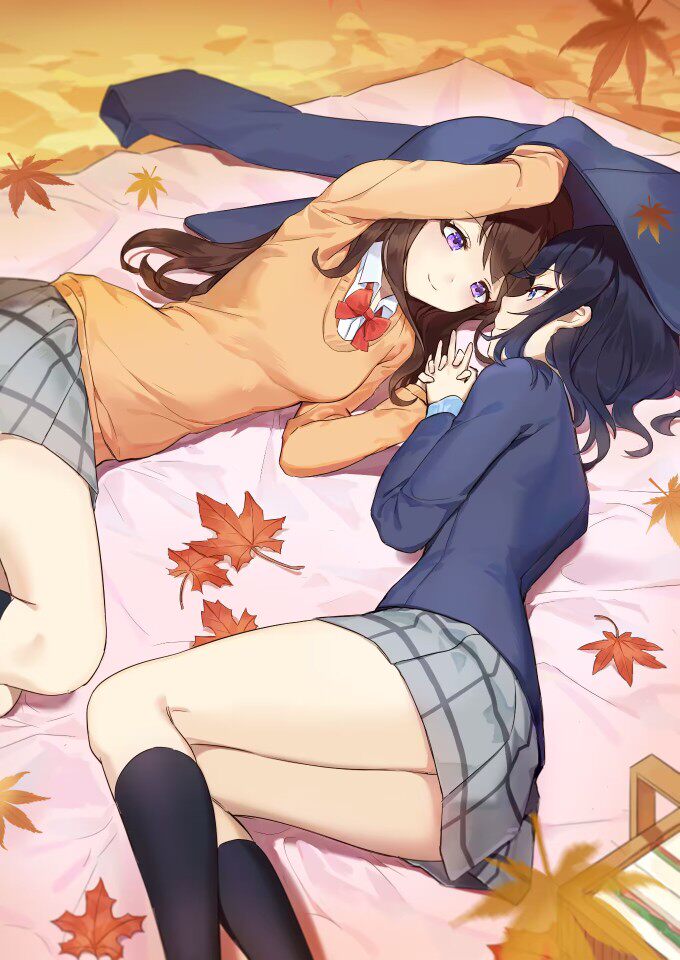 108画师-曼曼 头像半身双人手绘二次元插画设计