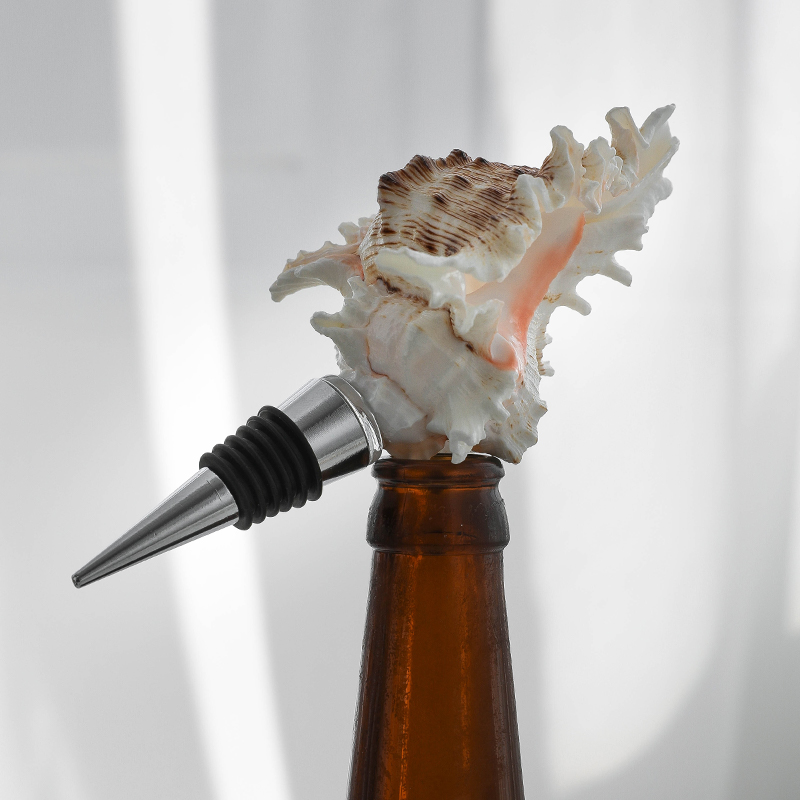 潮流个性天然海螺酒塞美式创意香槟红酒瓶塞子葡萄酒密封瓶盖酒具