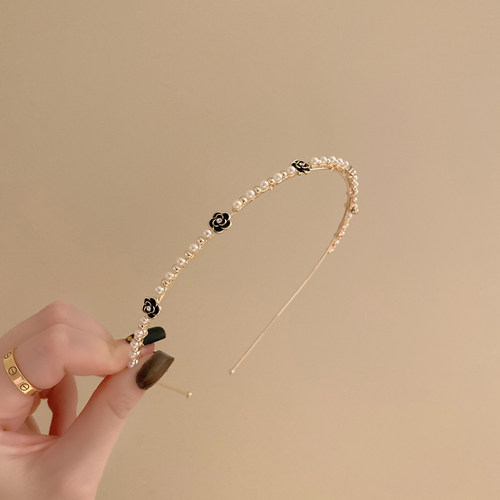 森系仙美山茶花细发箍