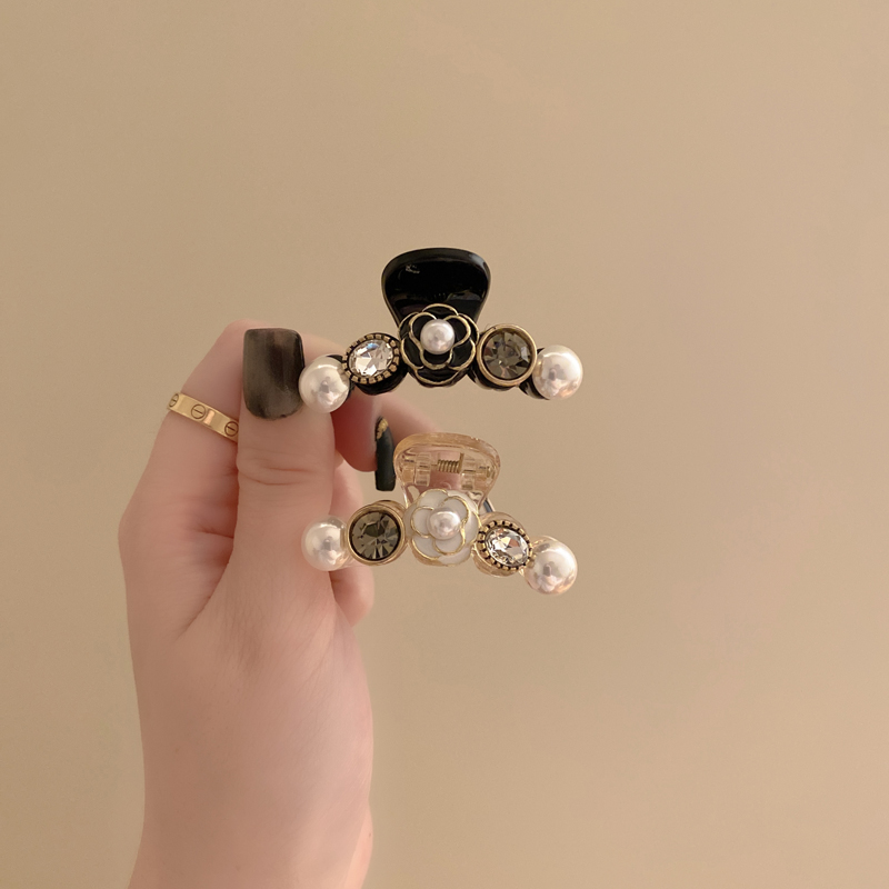 可爱小熊亚克力刘海抓夹高马尾