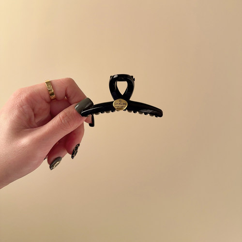 高级感黑色金标亚克力中号抓夹